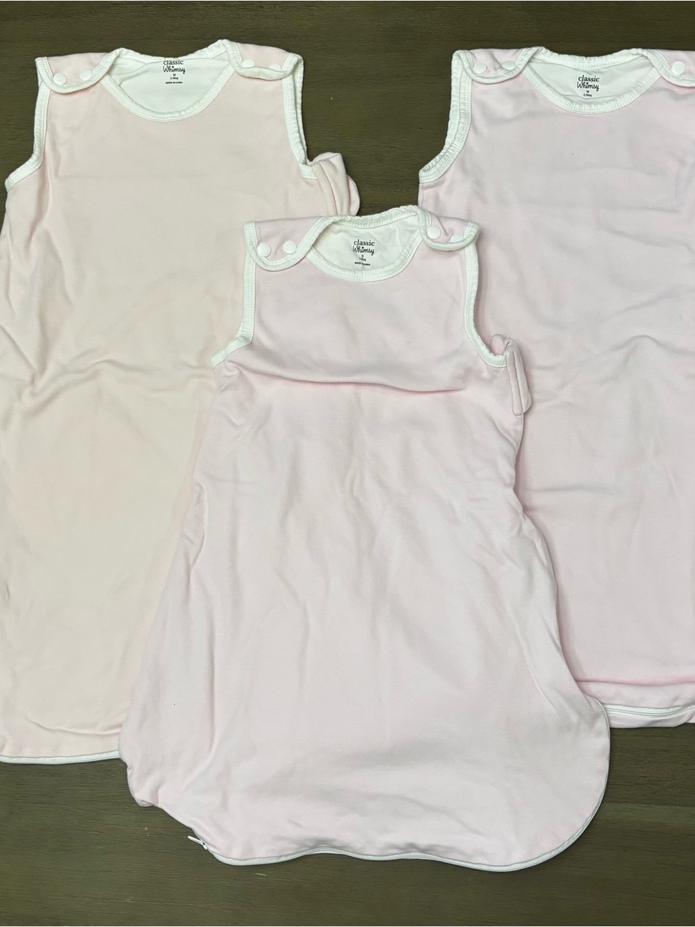 Classic Whimsy Pink Infant Sleep Sack - Pack of 3